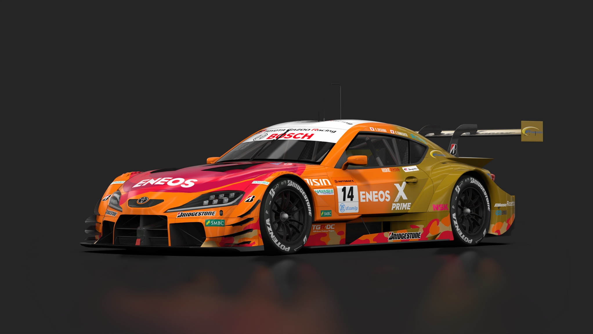 Toyota GR Supra GT500 — ливрея TGR Team Eneos Rookie GR Supra