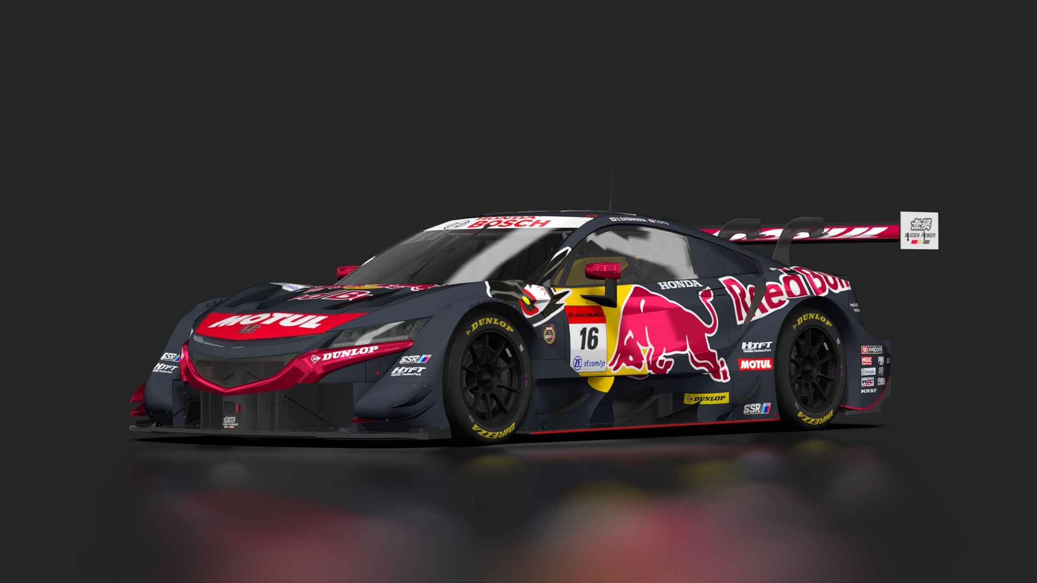 Honda NSX-GT — ливрея 2021 Team Red Bull Mugen #16