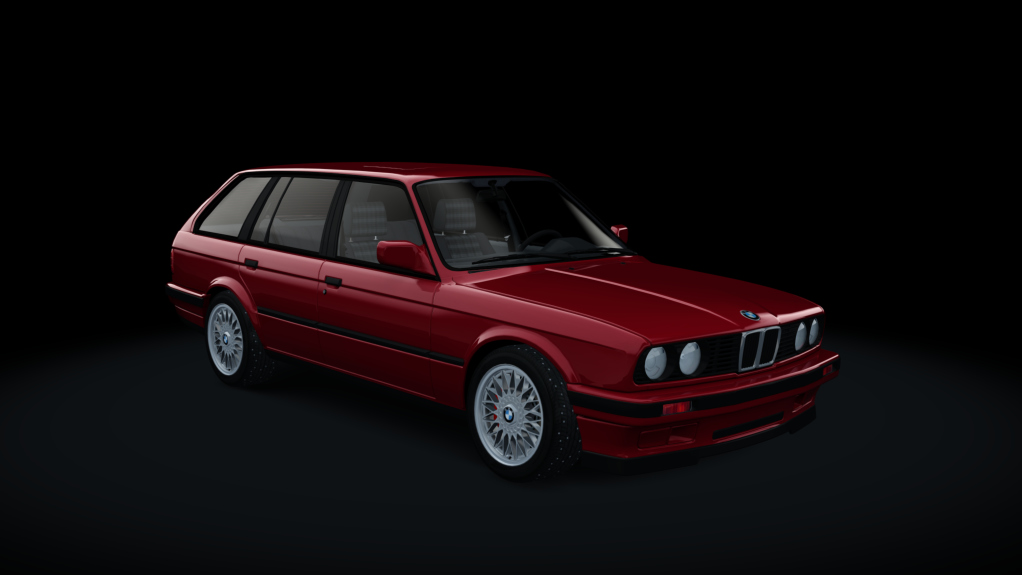 BMW E30 Touring Winter Drift — ливрея Red